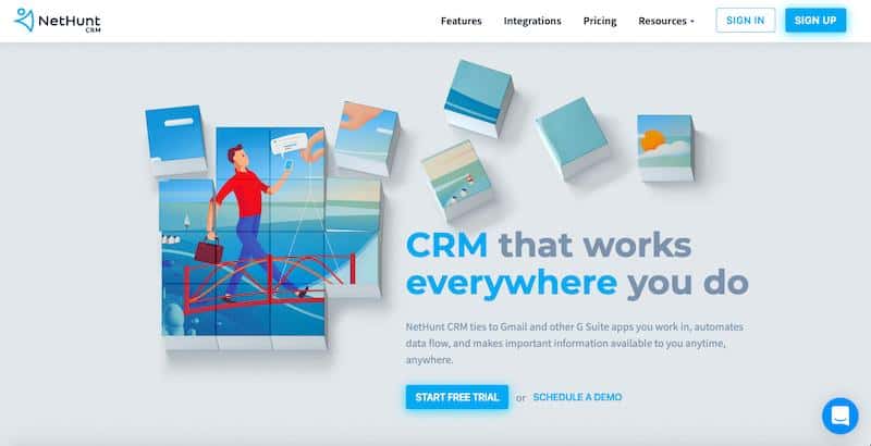 ຊອບແວ nethunt crm