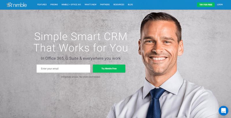 nimble crm programi