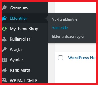 wordpress plugin telepítése