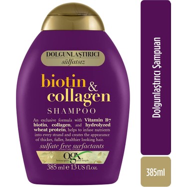 ogx biotin collagen sulfate shampoo ຟຣີ