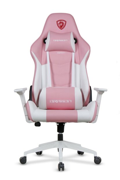 drage kvinnelig rosa gaming stol